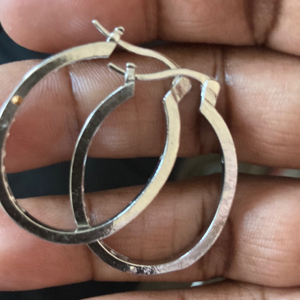 Silver earrings